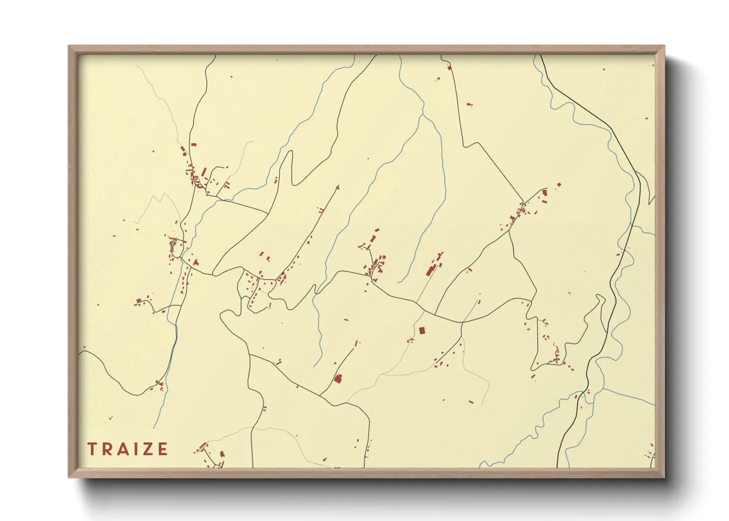 Une affiche de carte sur Traize