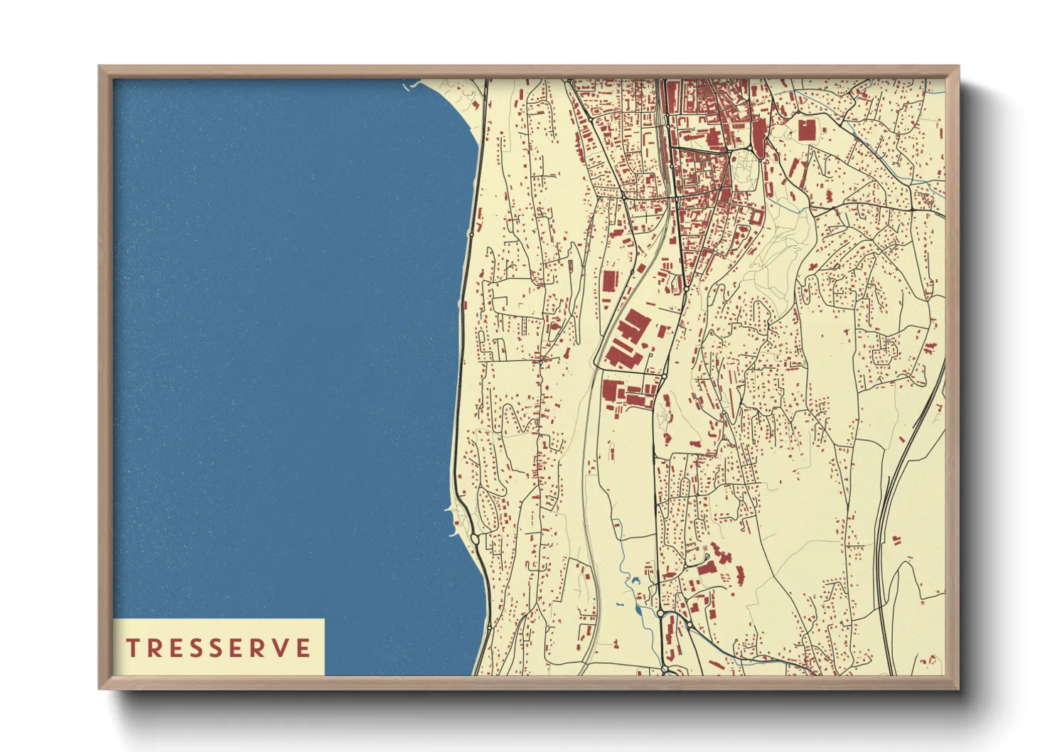 Une affiche de carte sur Tresserve