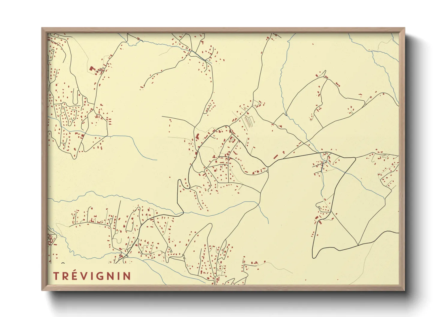 Une affiche de carte sur Trévignin
