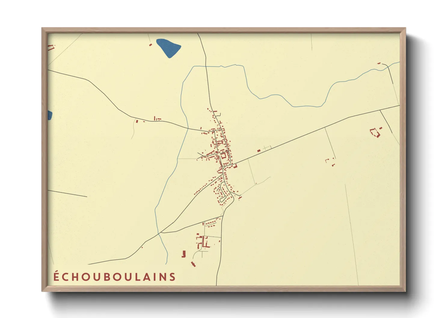 Une affiche de carte sur Échouboulains