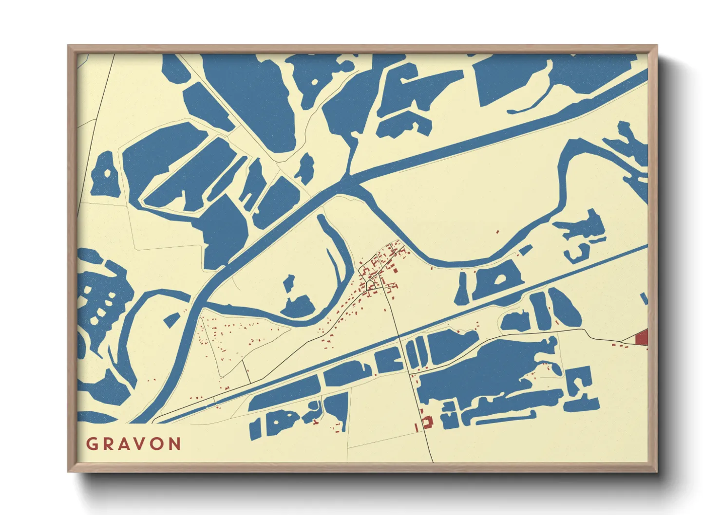 Une affiche de carte sur Gravon