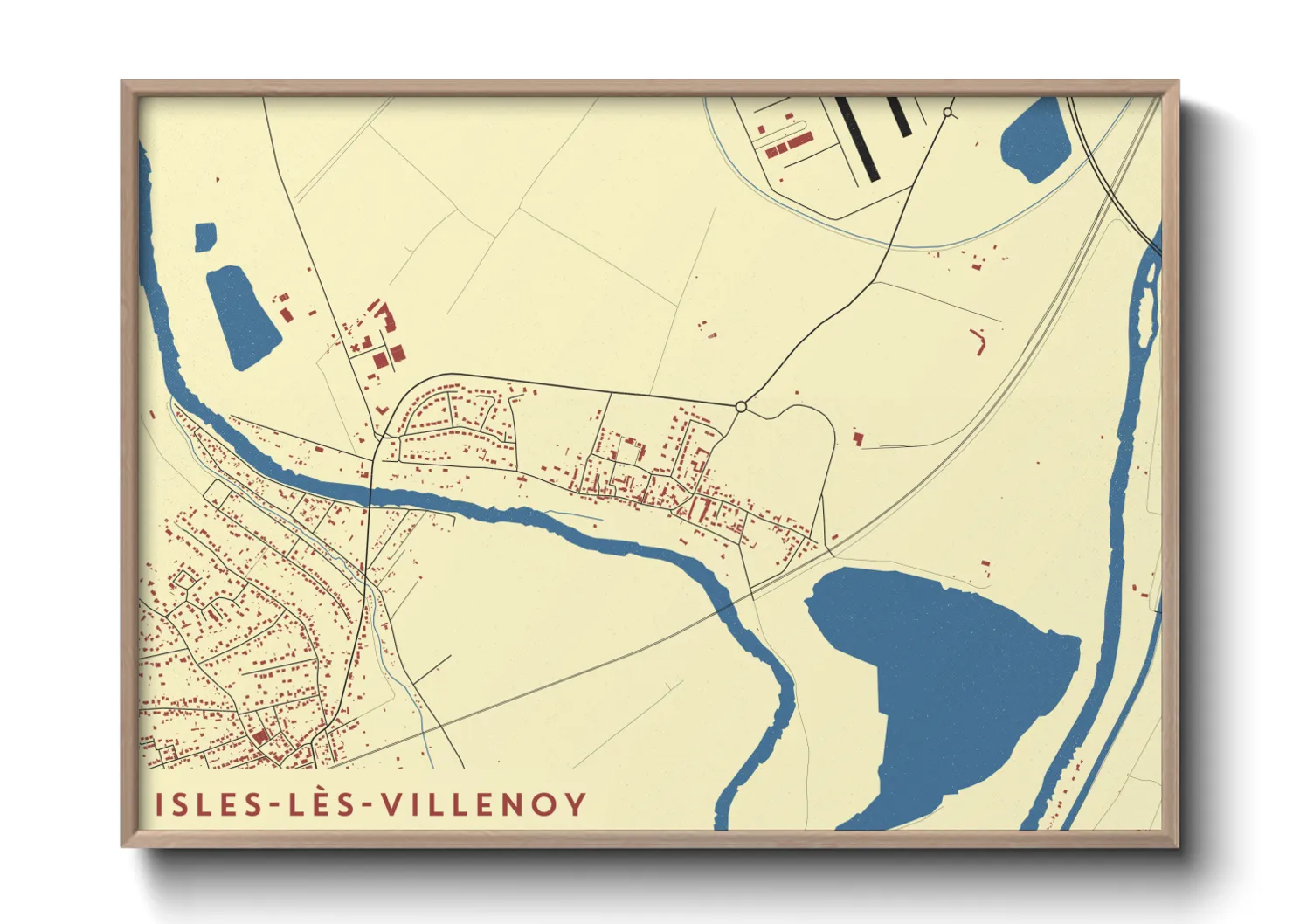 Une affiche de carte sur Isles-lès-Villenoy