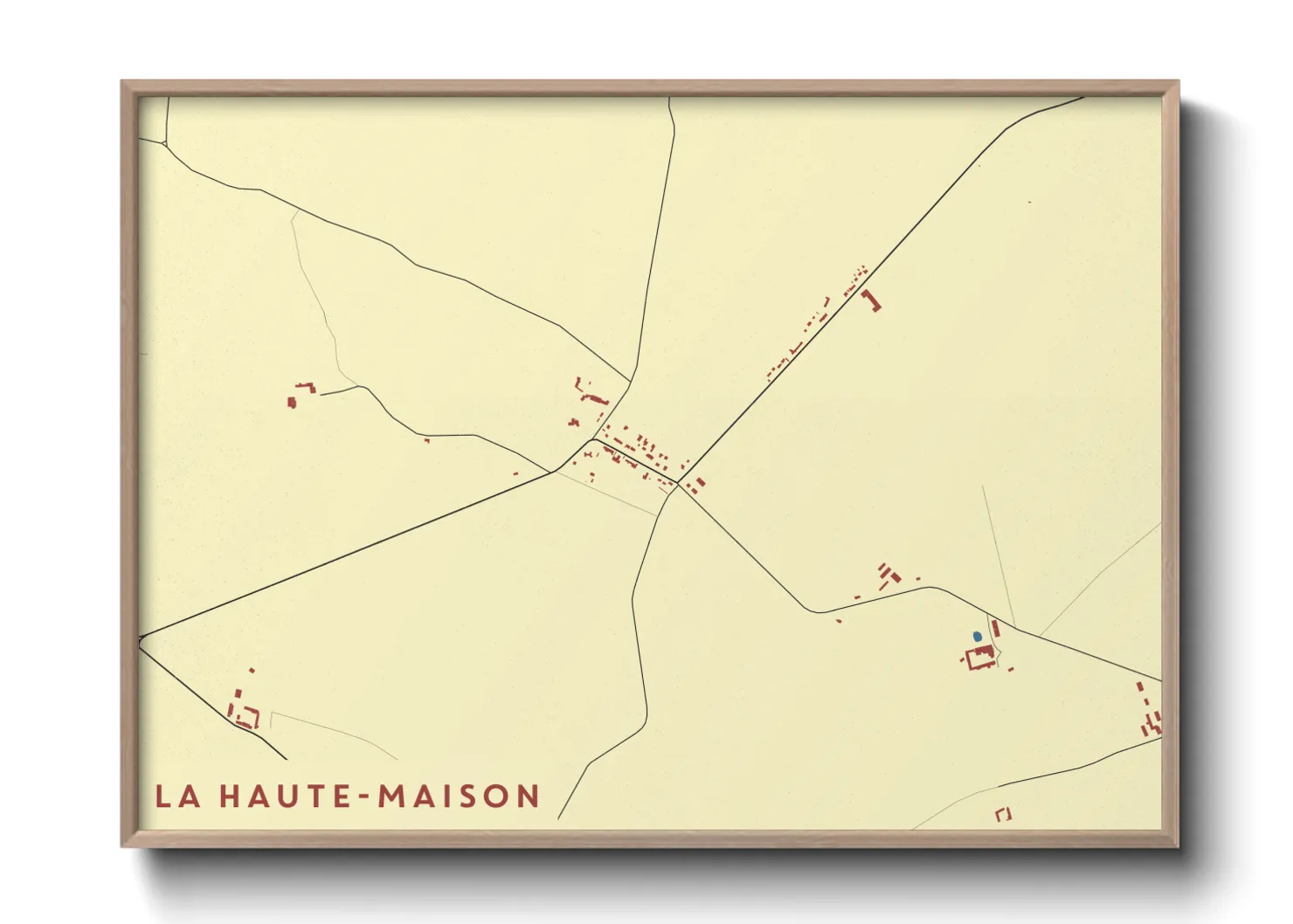Une affiche de carte sur La Haute-Maison