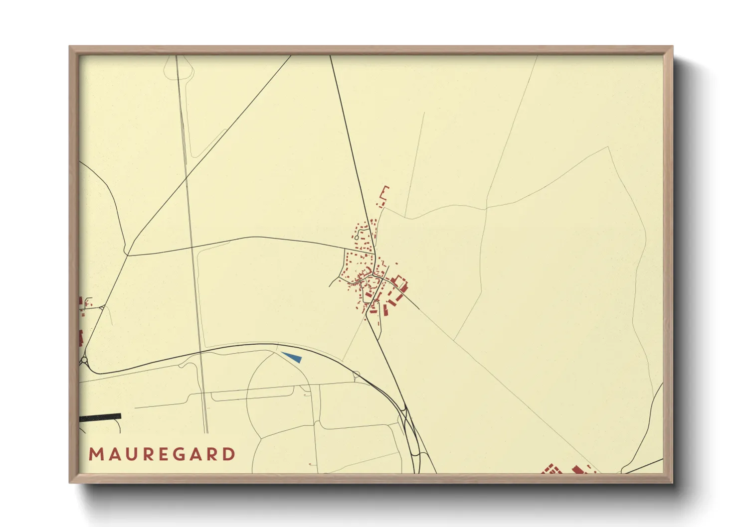 Une affiche de carte sur Mauregard