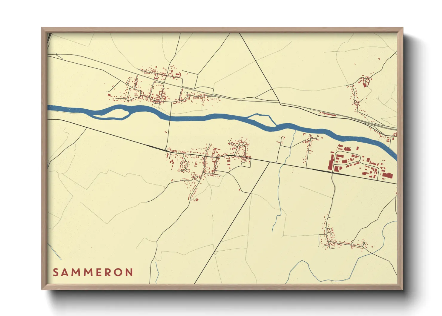 Une affiche de carte sur Sammeron