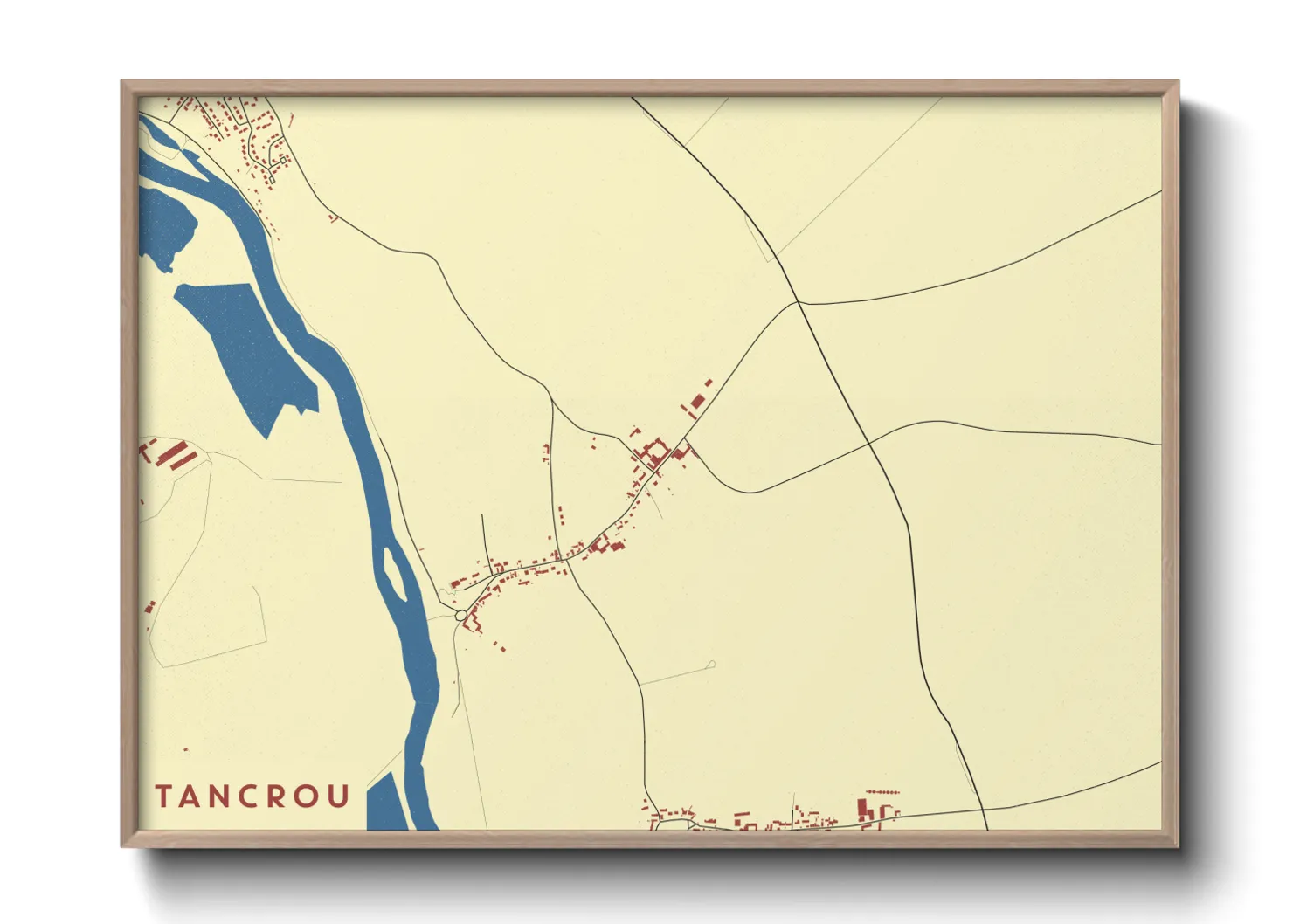 Une affiche de carte sur Tancrou