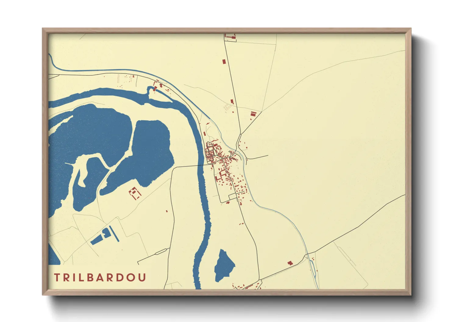 Une affiche de carte sur Trilbardou