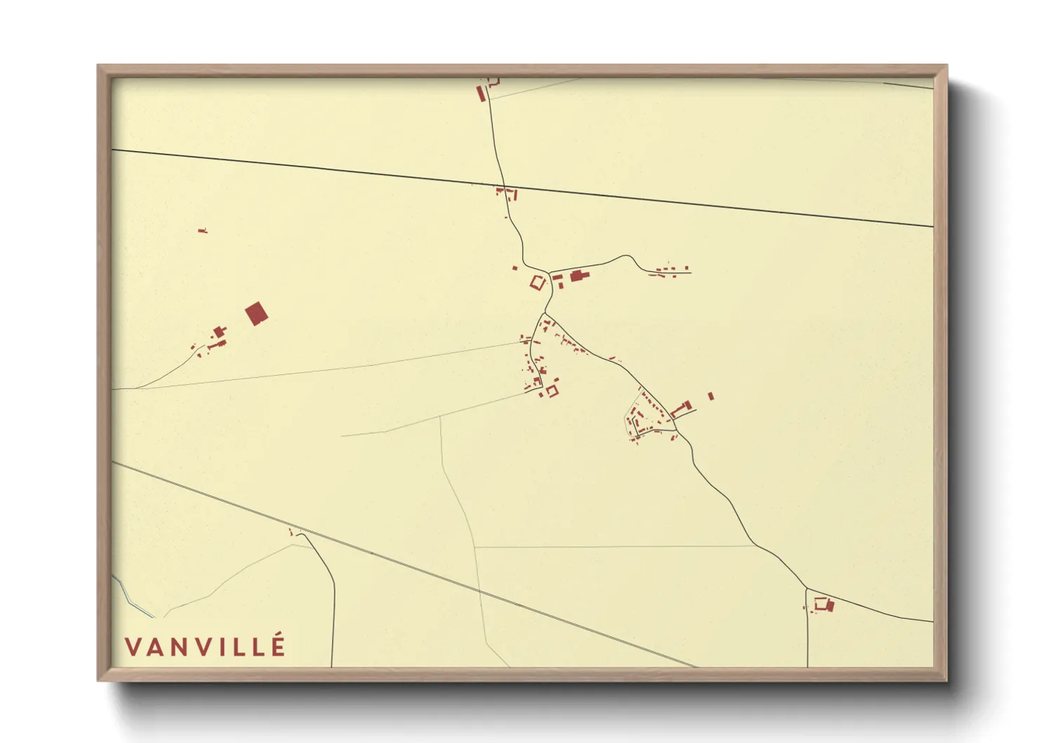 Une affiche de carte sur Vanvillé