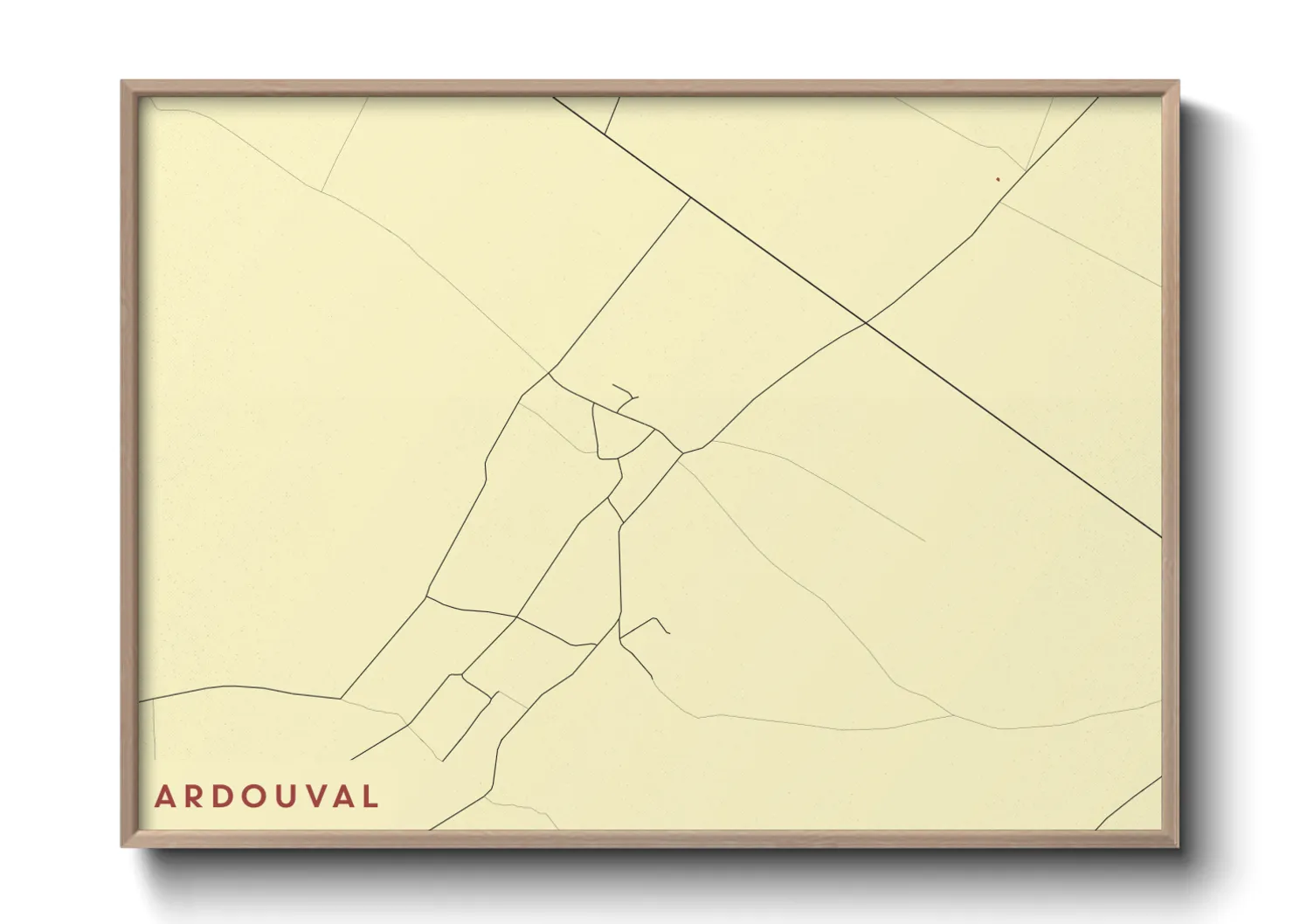 Une affiche de carte sur Ardouval