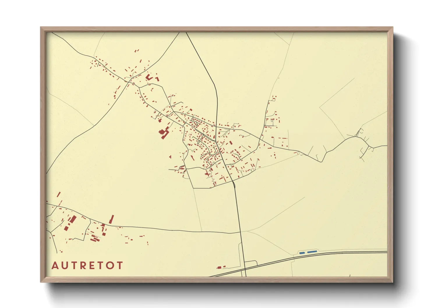 Une affiche de carte sur Autretot