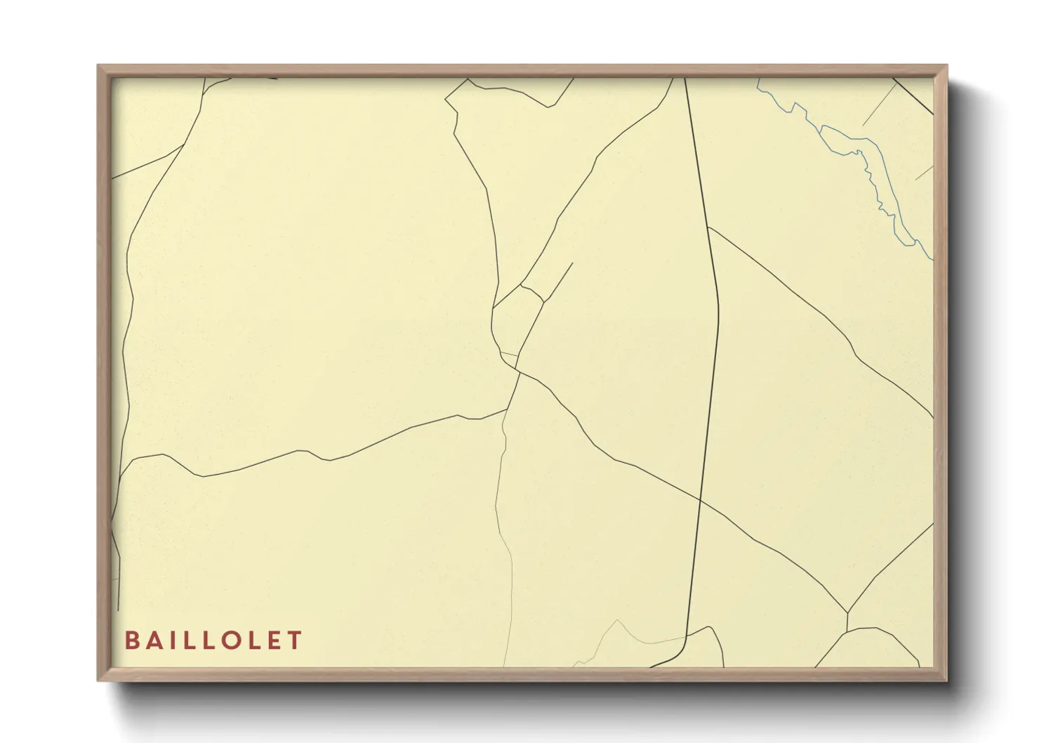 Une affiche de carte sur Baillolet