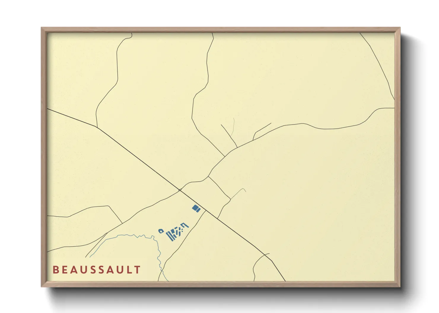 Une affiche de carte sur Beaussault