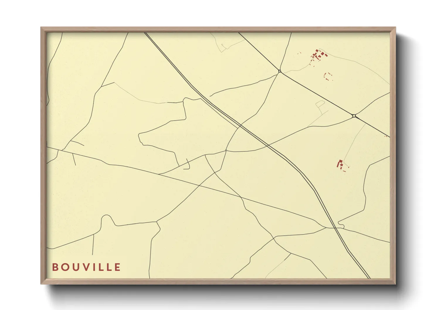Une affiche de carte sur Bouville