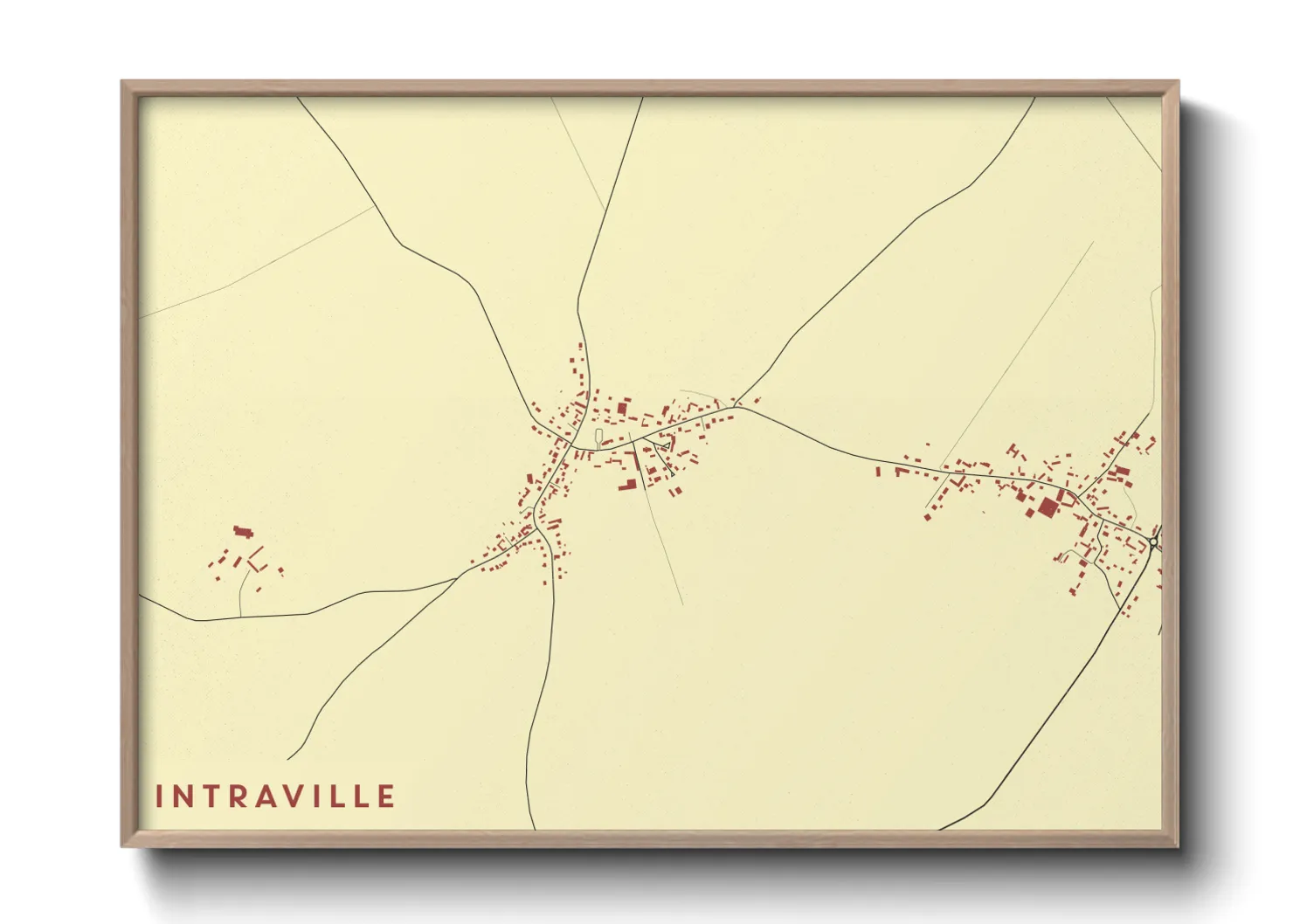 Une affiche de carte sur Intraville
