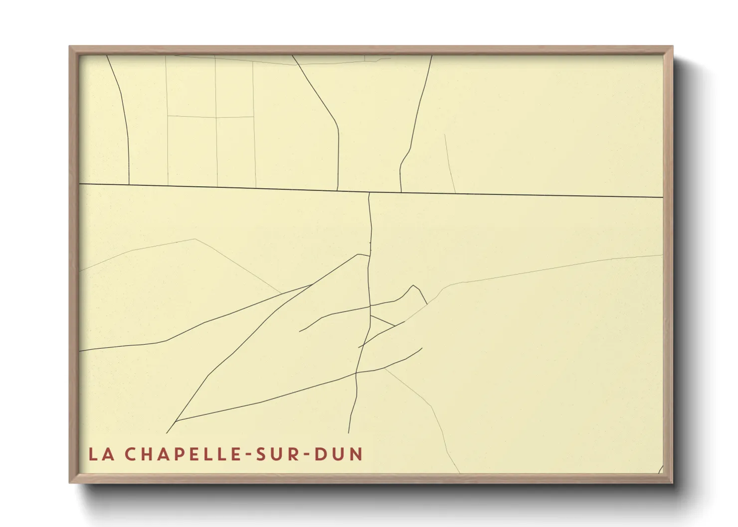 Une affiche de carte sur La Chapelle-sur-Dun