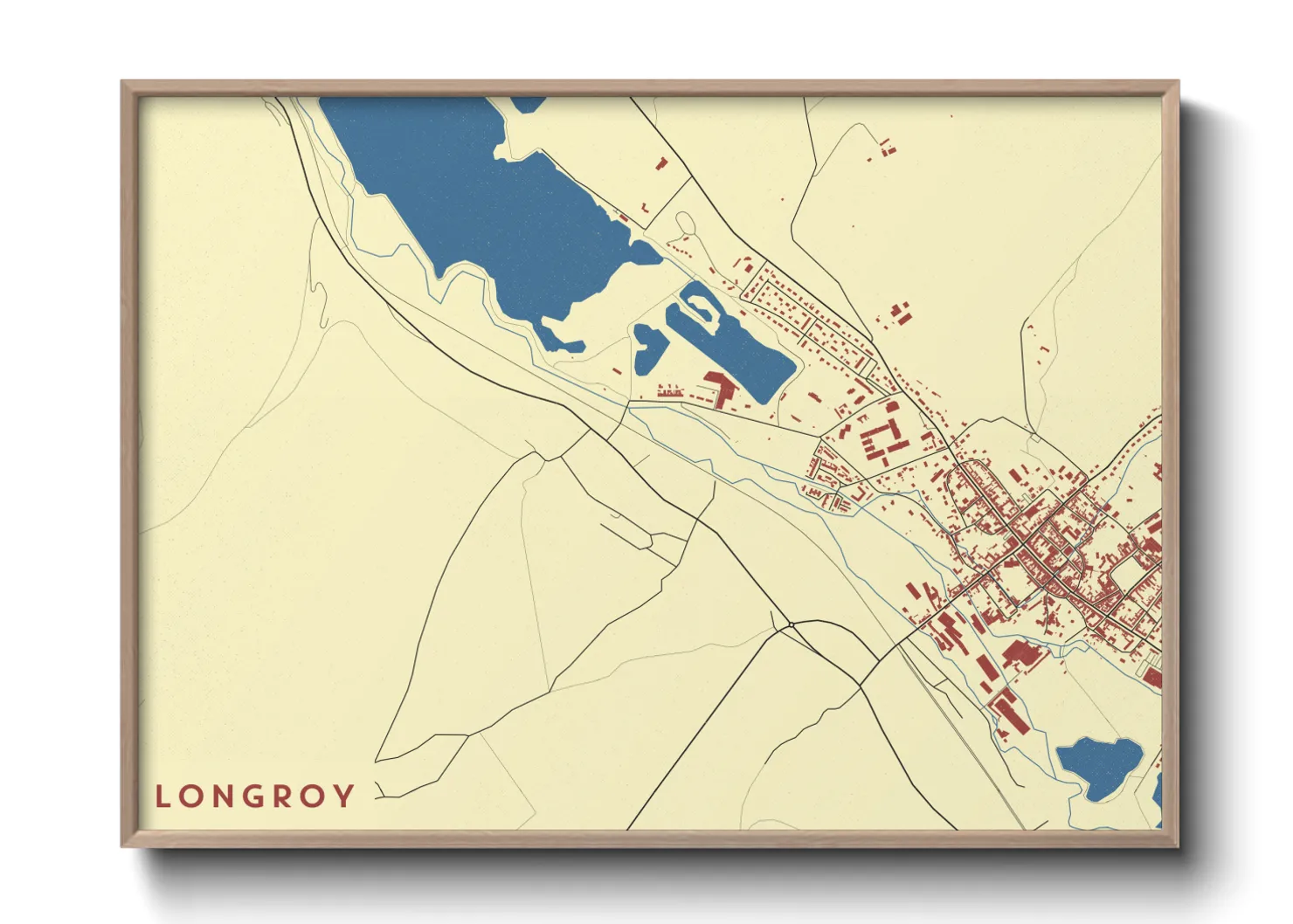 Une affiche de carte sur Longroy