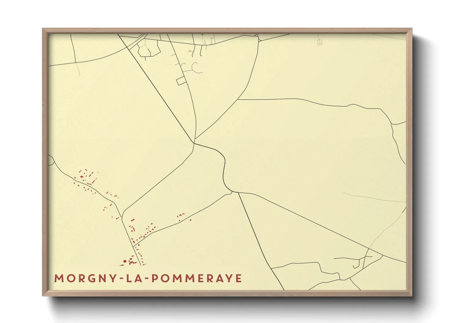 Une affiche de carte sur Morgny-la-Pommeraye