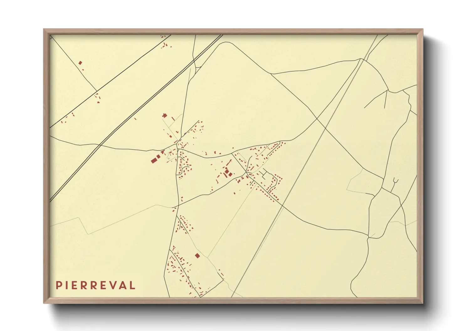 Une affiche de carte sur Pierreval