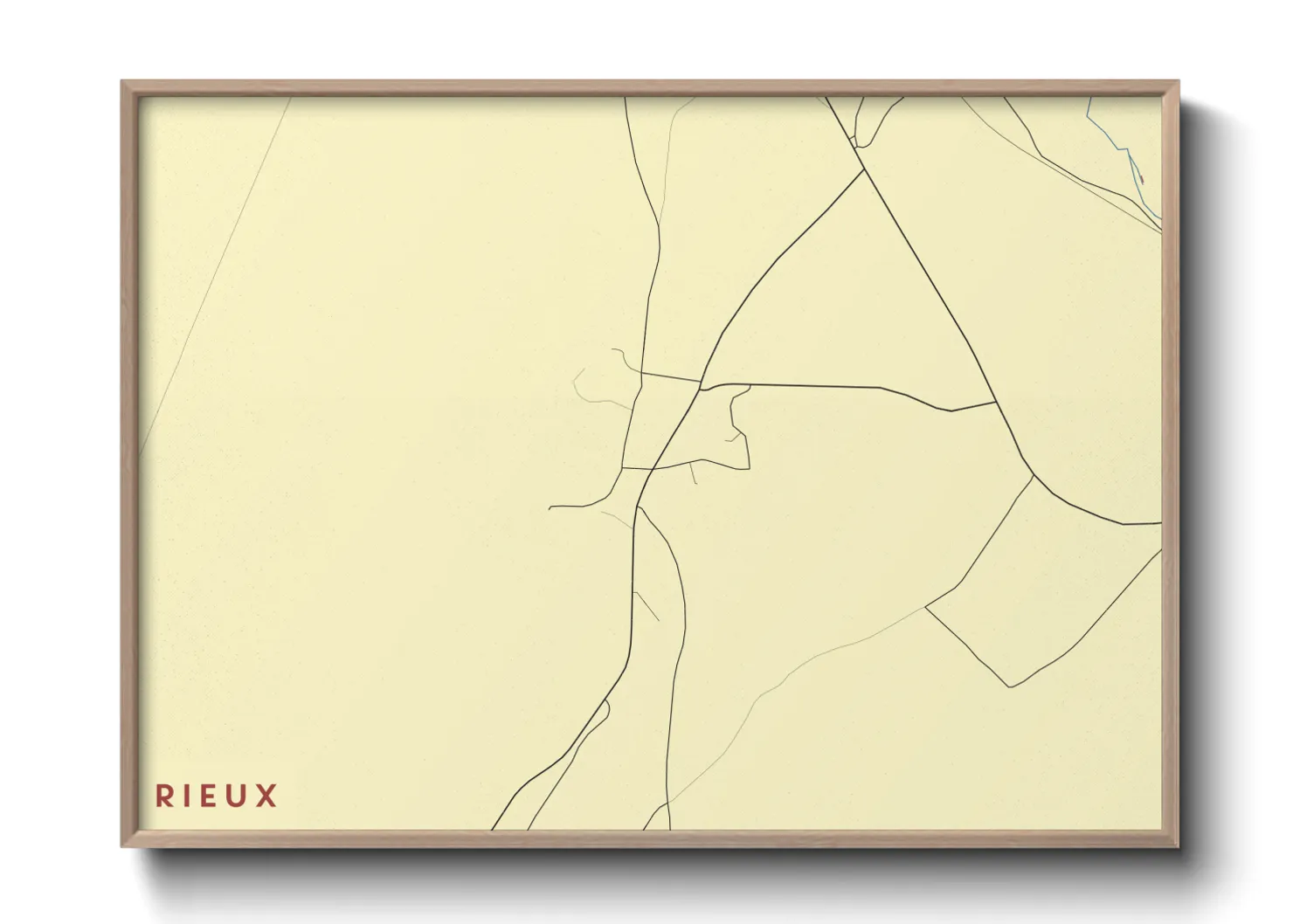 Une affiche de carte sur Rieux