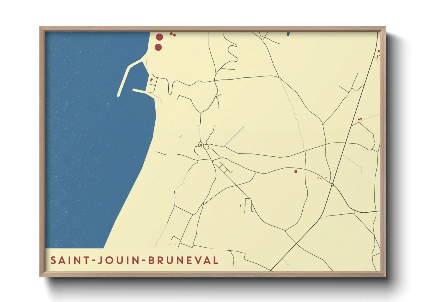 Une affiche de carte sur Saint-Jouin-Bruneval