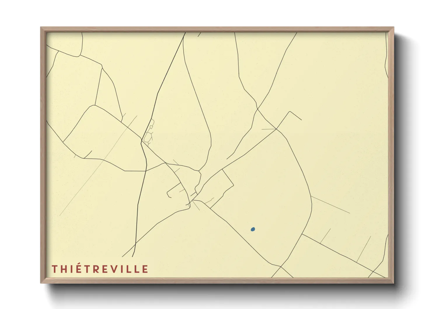 Une affiche de carte sur Thiétreville