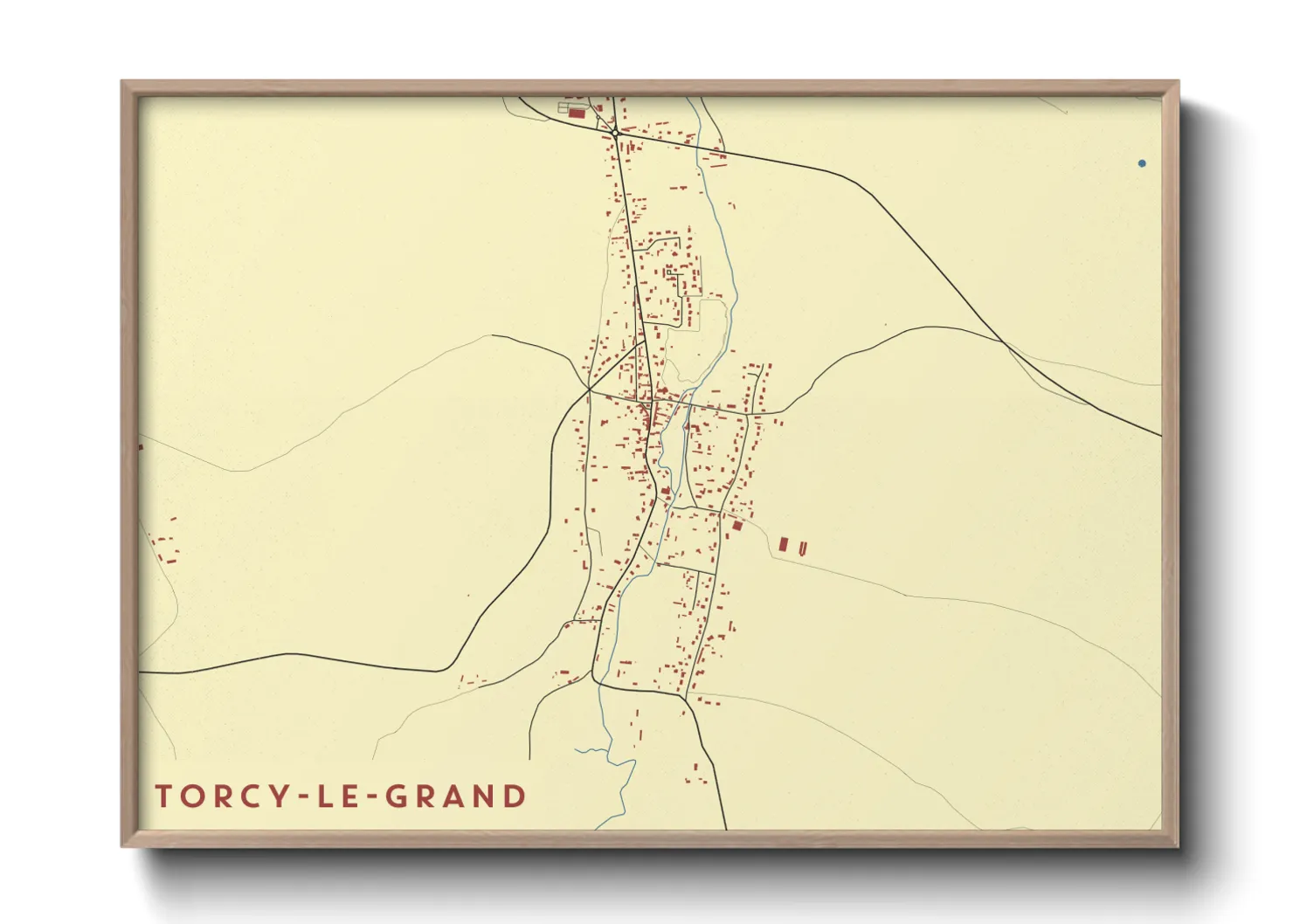 Une affiche de carte sur Torcy-le-Grand