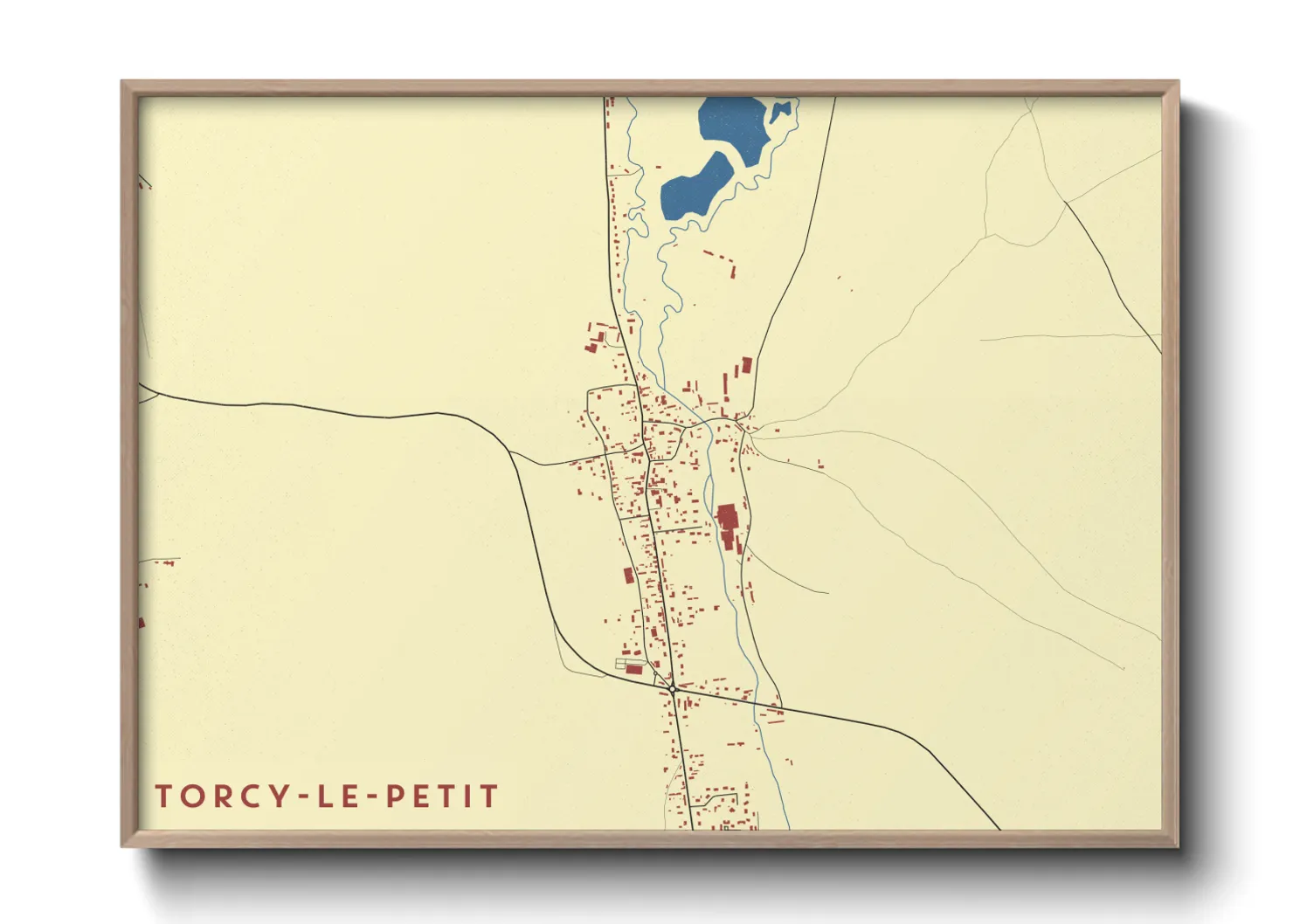 Une affiche de carte sur Torcy-le-Petit