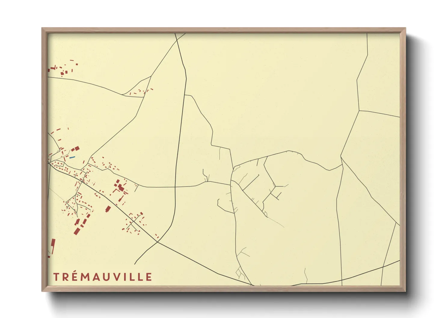 Une affiche de carte sur Trémauville