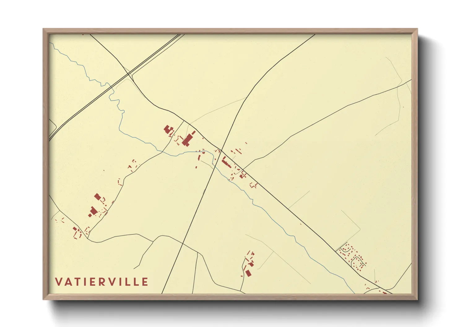Une affiche de carte sur Vatierville