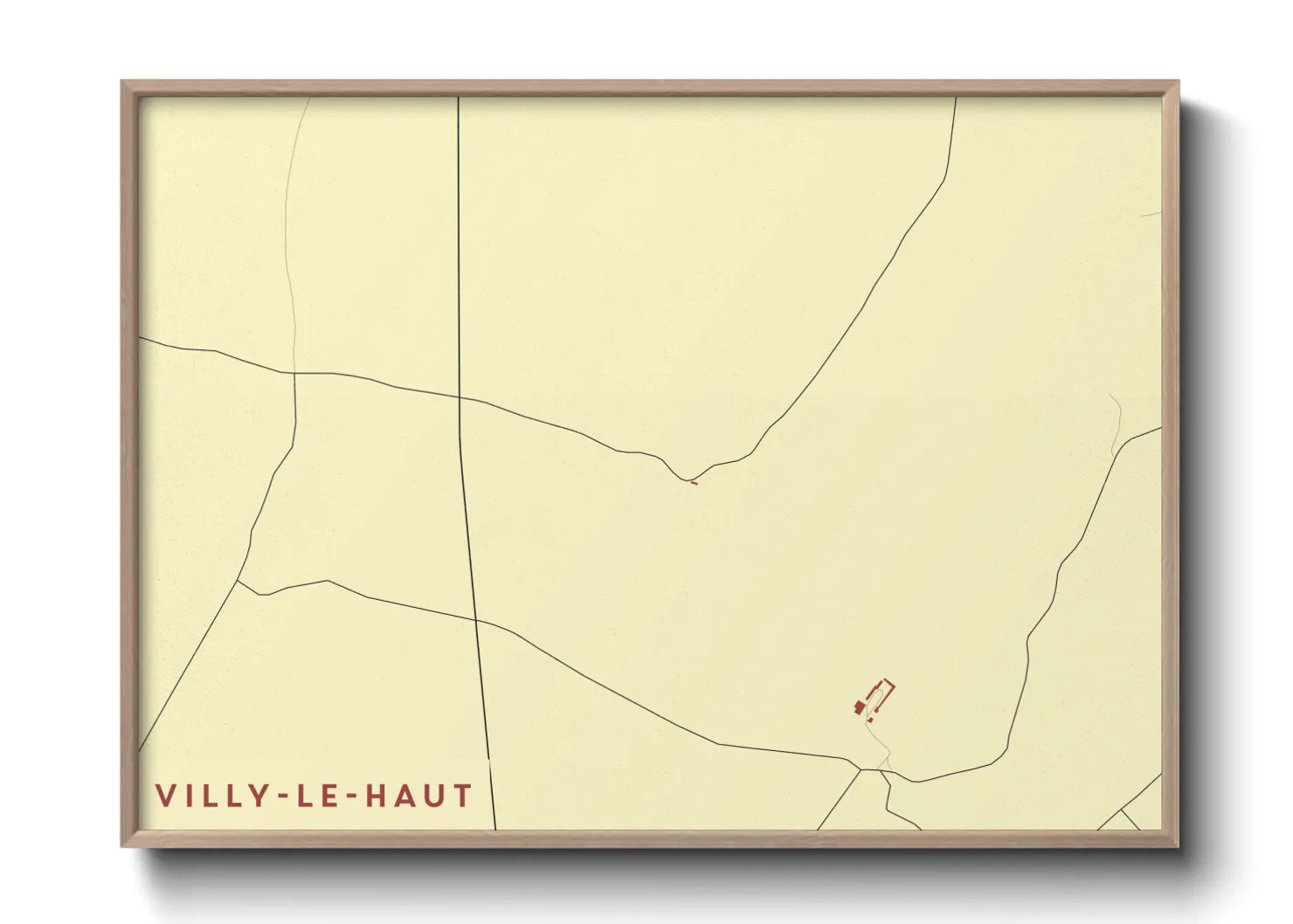 Une affiche de carte sur Villy-le-Haut