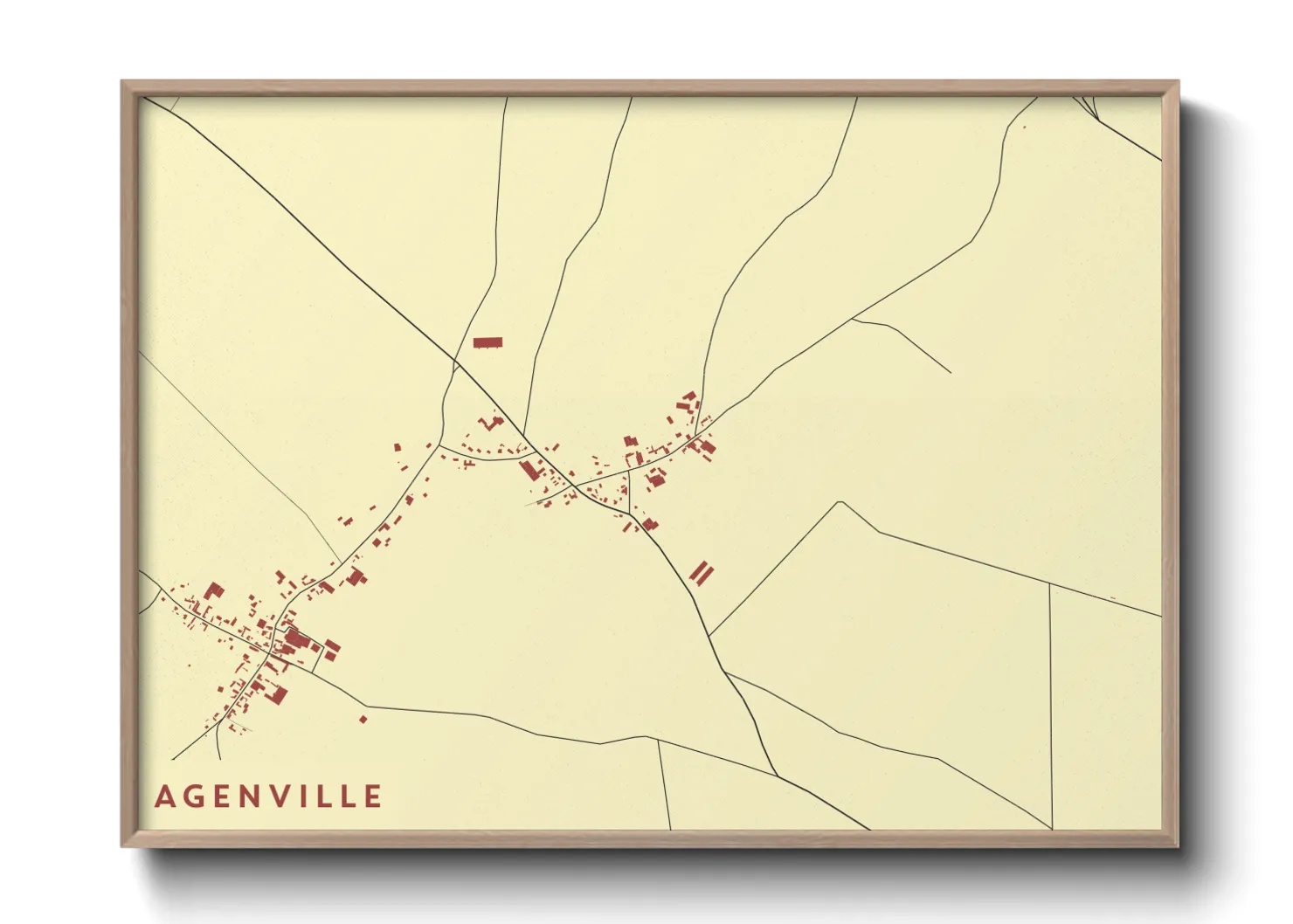 Une affiche de carte sur Agenville