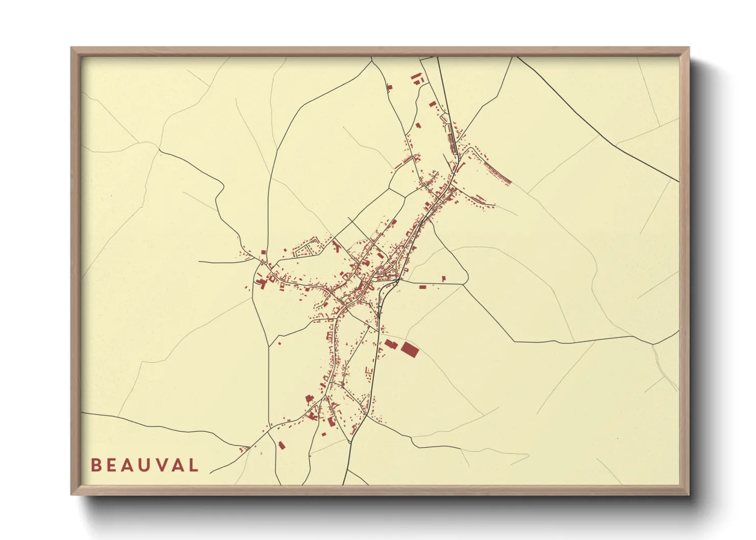 Une affiche de carte sur Beauval