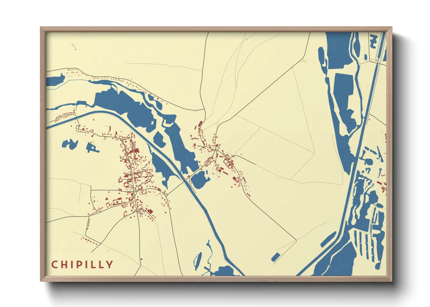 Une affiche de carte sur Chipilly