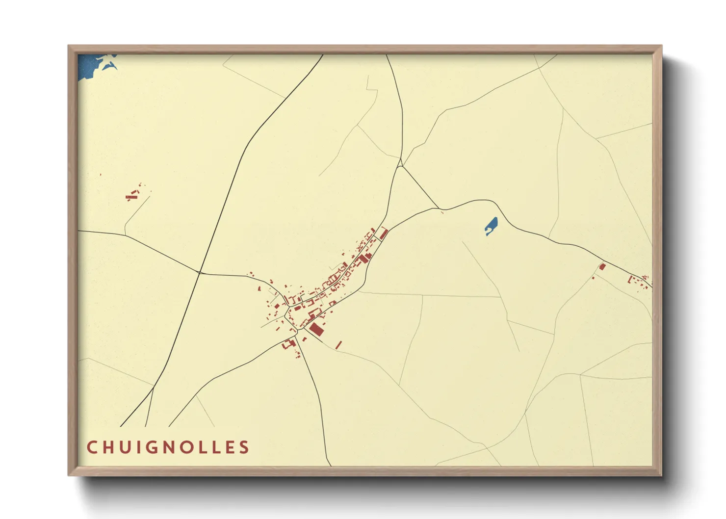 Une affiche de carte sur Chuignolles