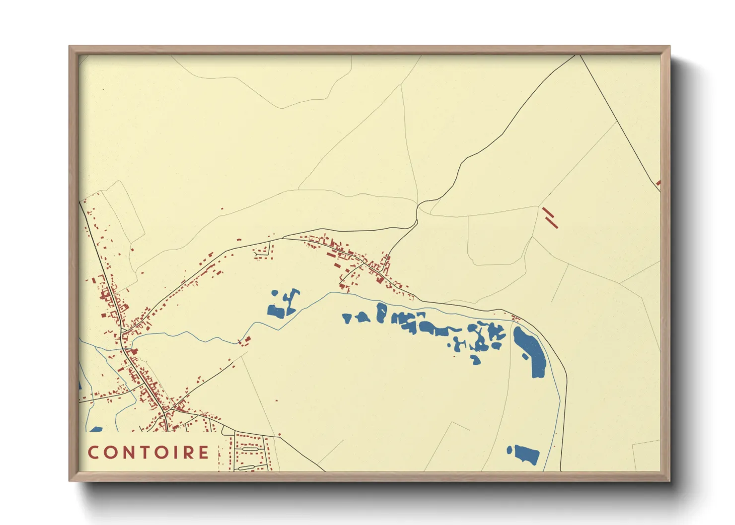 Une affiche de carte sur Contoire