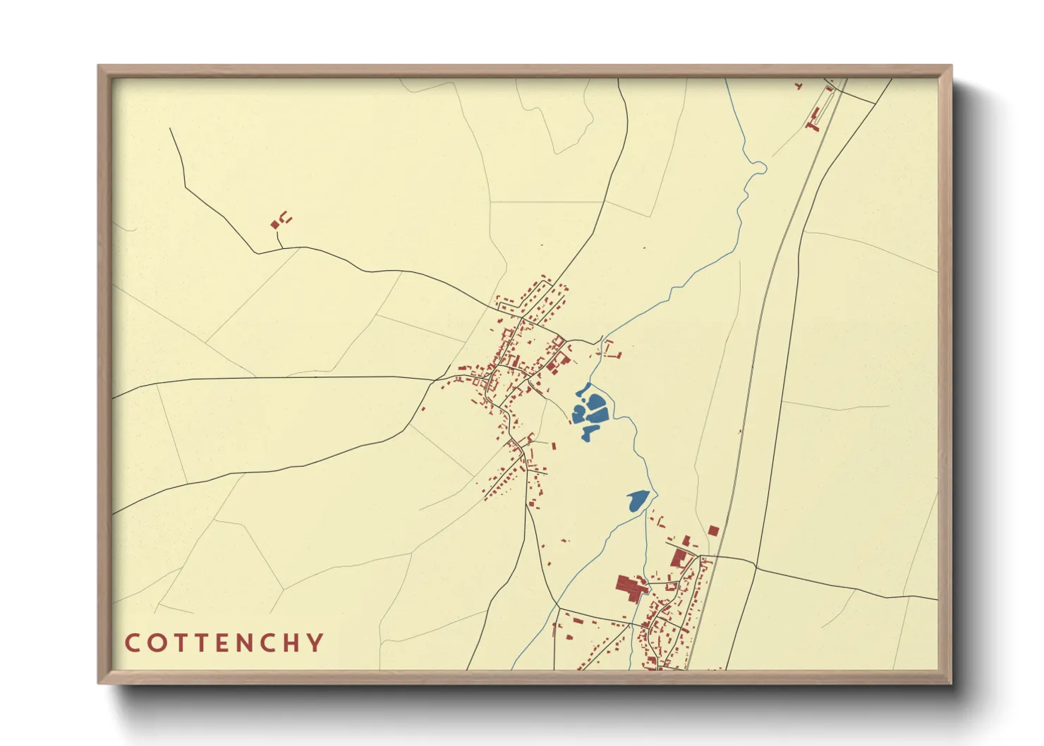 Une affiche de carte sur Cottenchy
