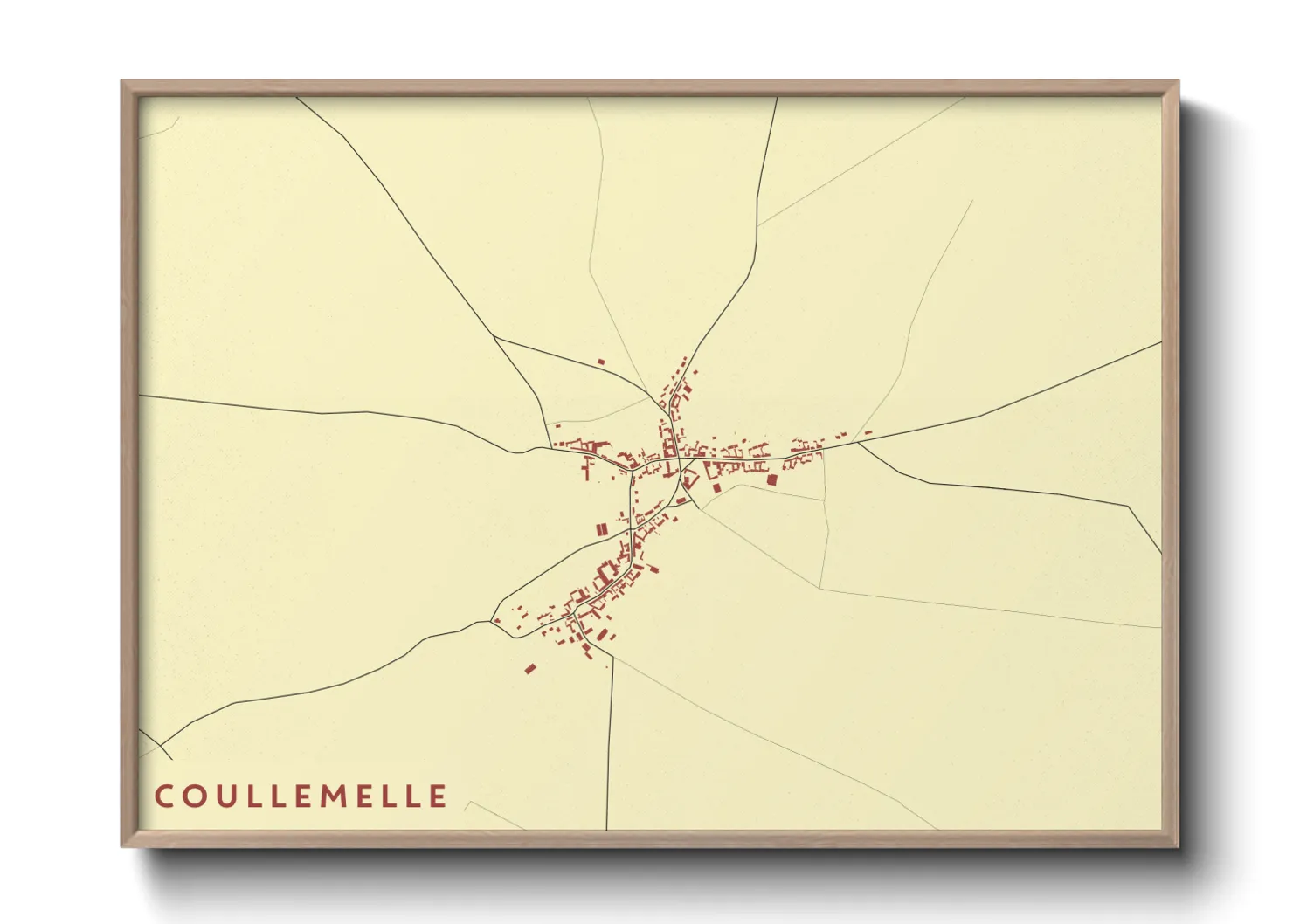 Une affiche de carte sur Coullemelle
