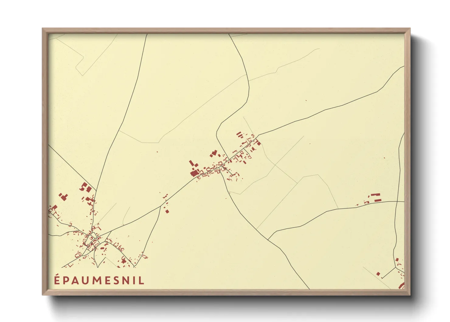 Une affiche de carte sur Épaumesnil