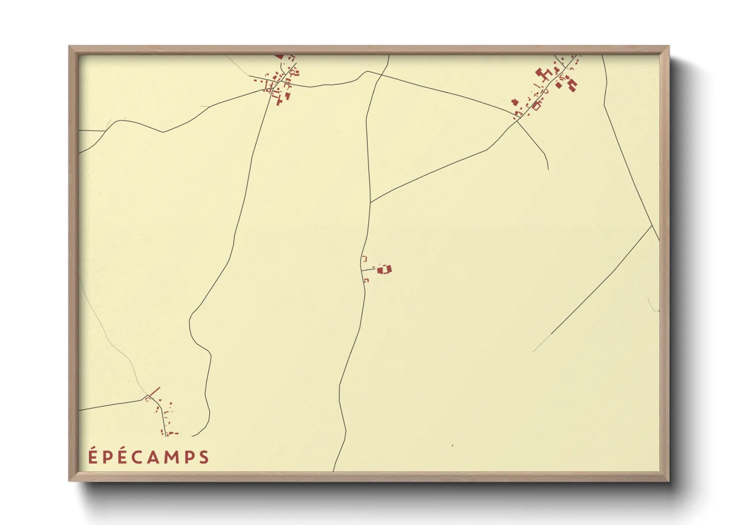 Une affiche de carte sur Épécamps