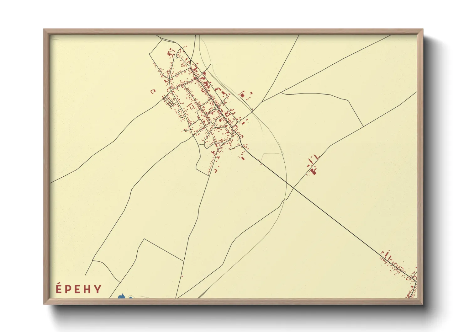 Une affiche de carte sur Épehy