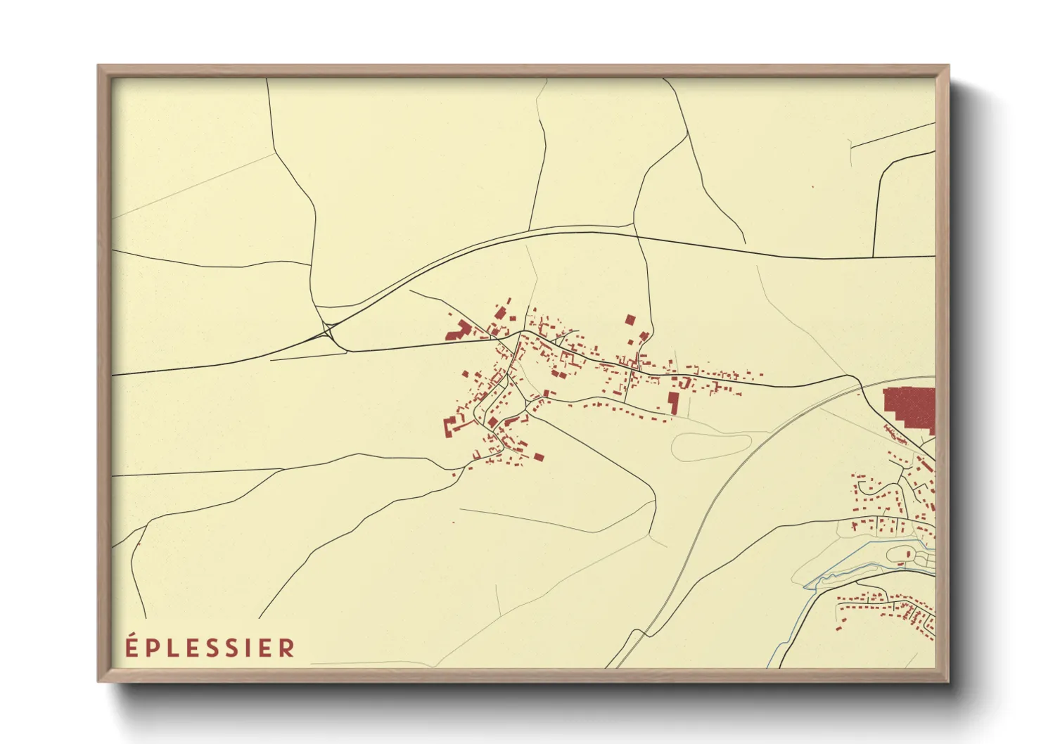 Une affiche de carte sur Éplessier