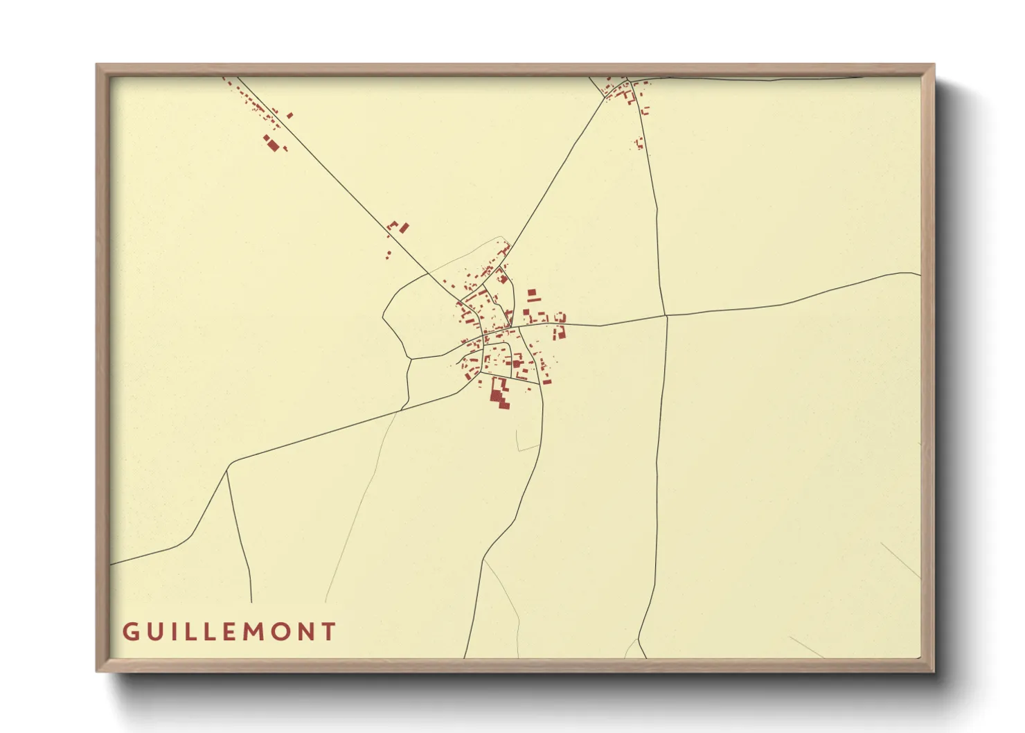 Une affiche de carte sur Guillemont