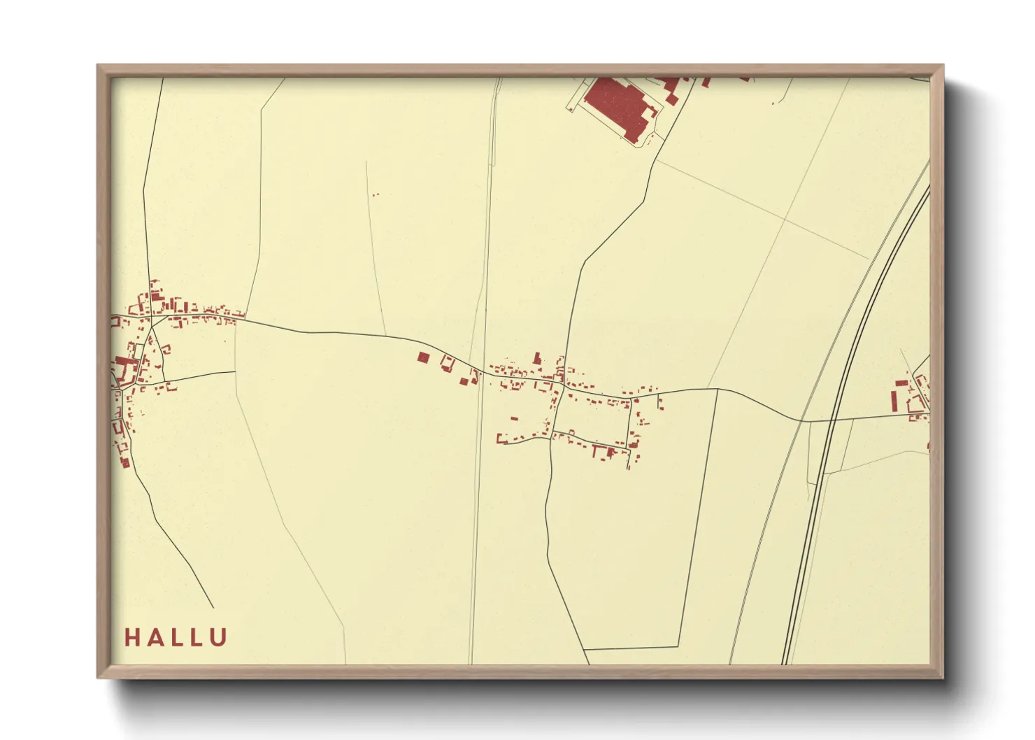 Une affiche de carte sur Hallu