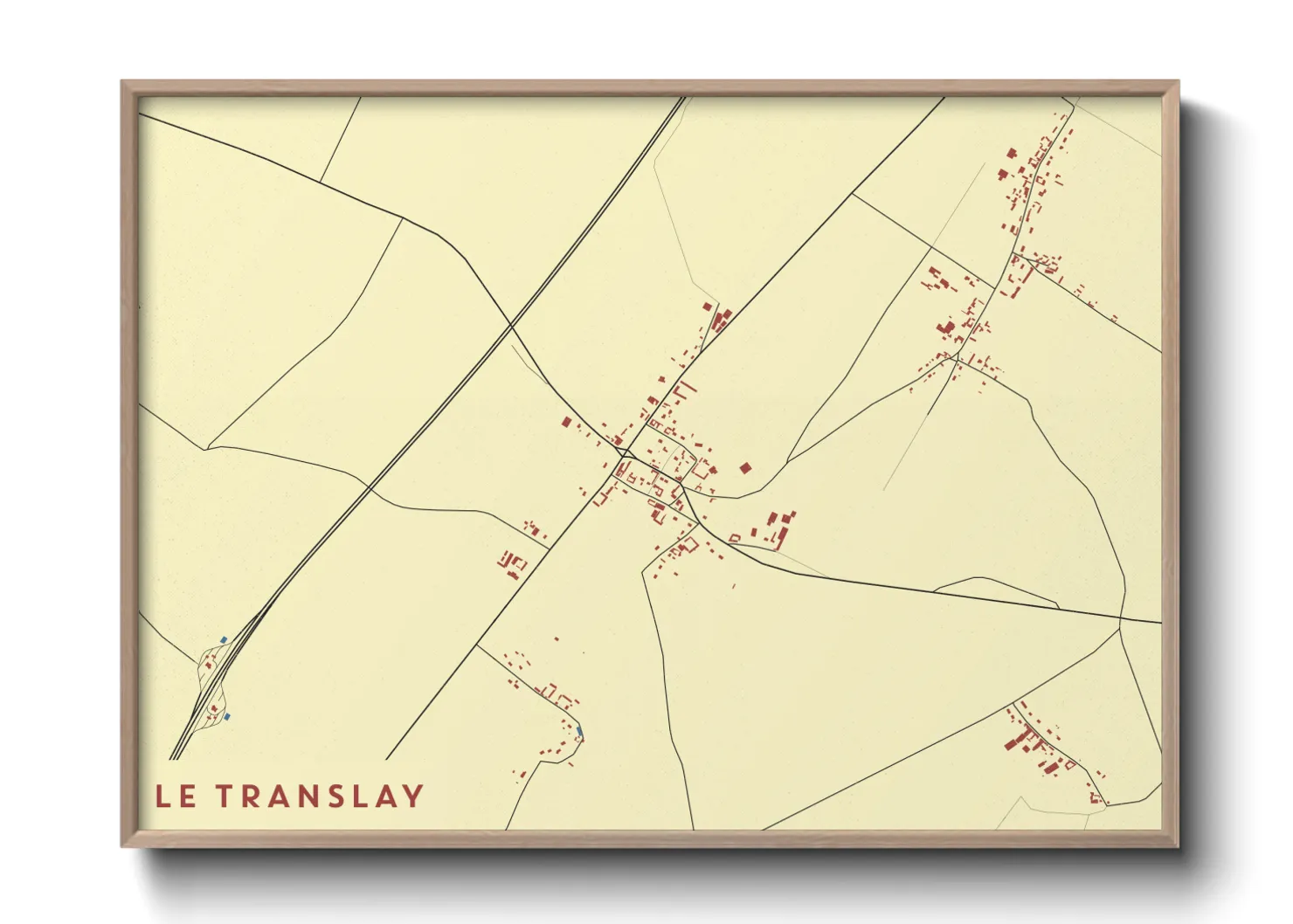 Une affiche de carte sur Le Translay