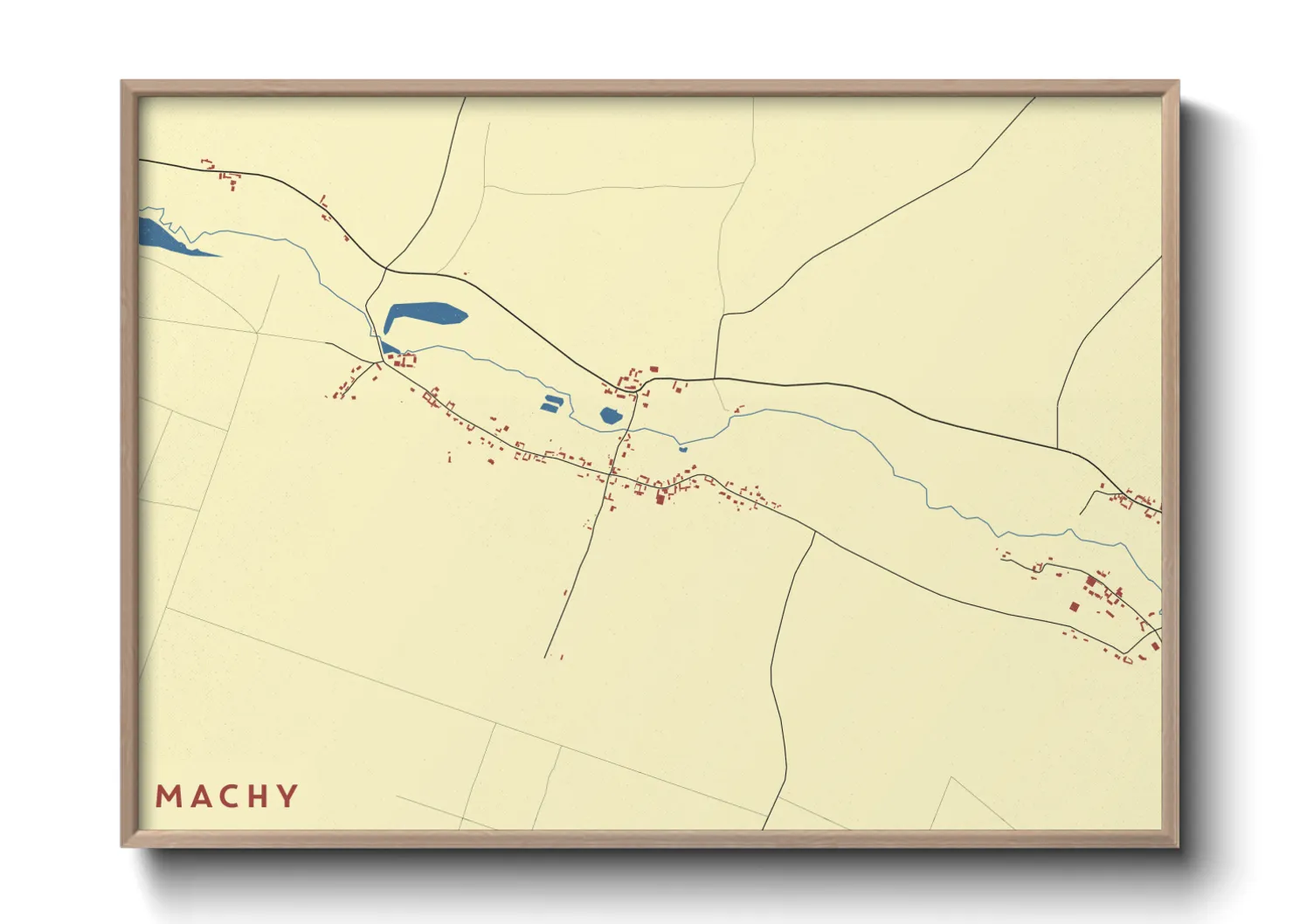 Une affiche de carte sur Machy