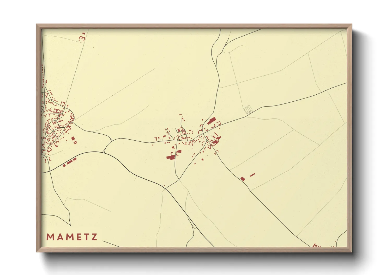 Une affiche de carte sur Mametz