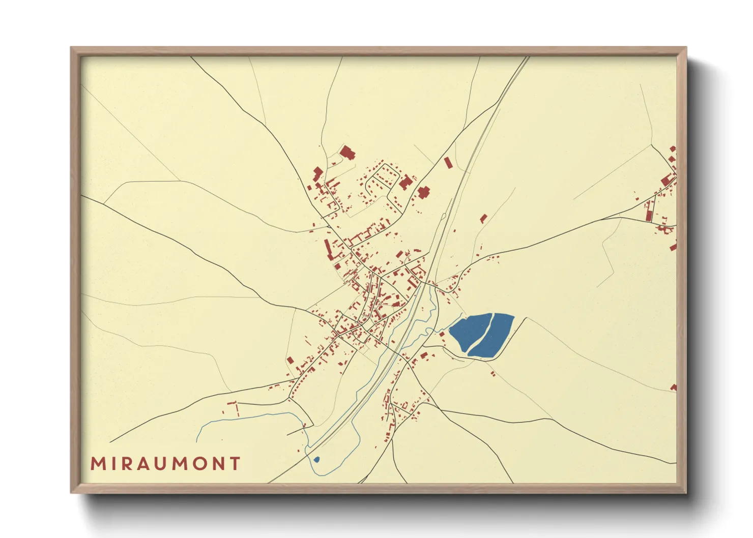 Une affiche de carte sur Miraumont