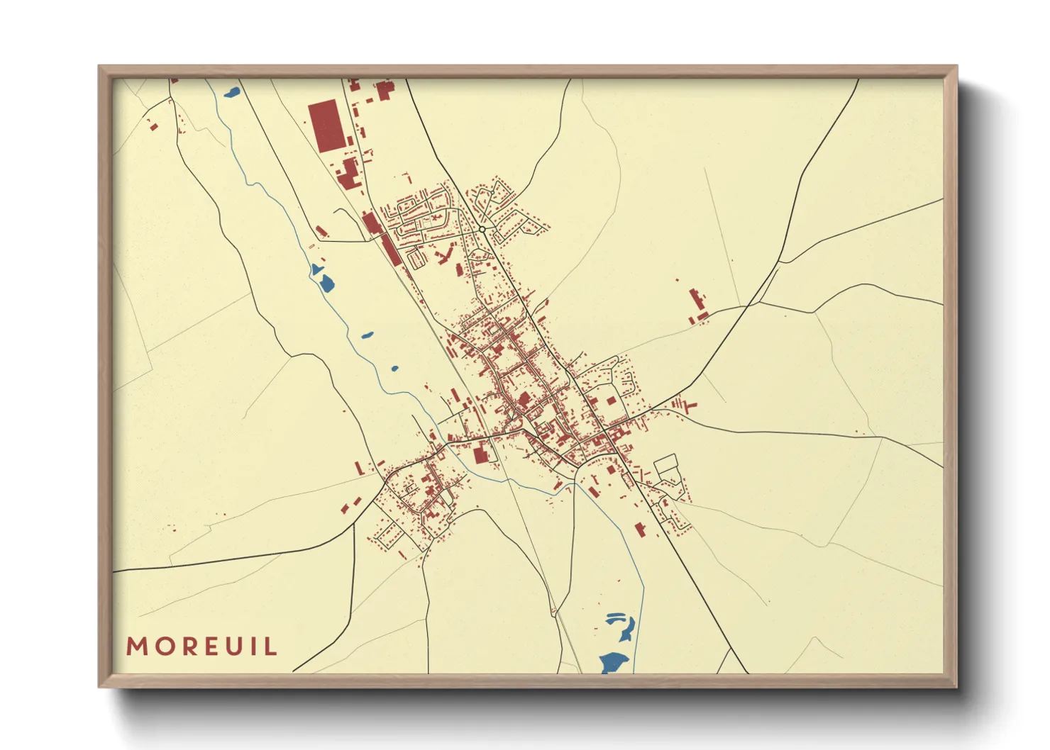 Une affiche de carte sur Moreuil