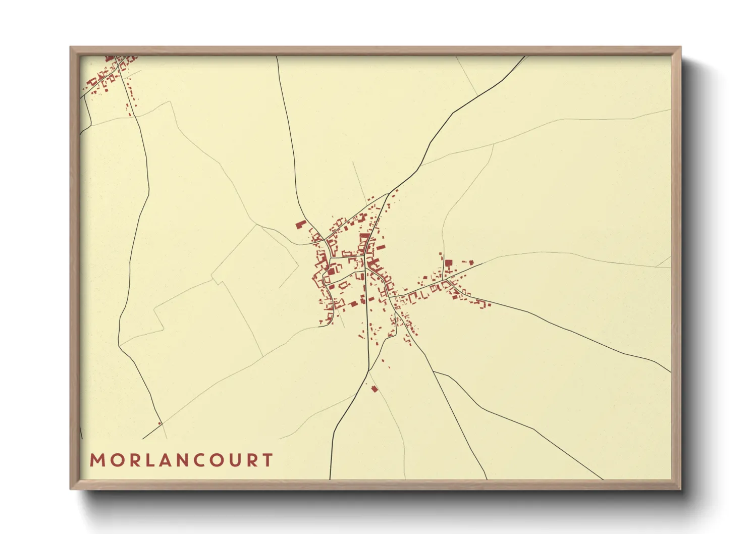 Une affiche de carte sur Morlancourt