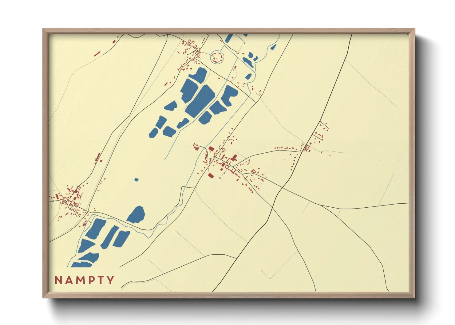 Une affiche de carte sur Nampty